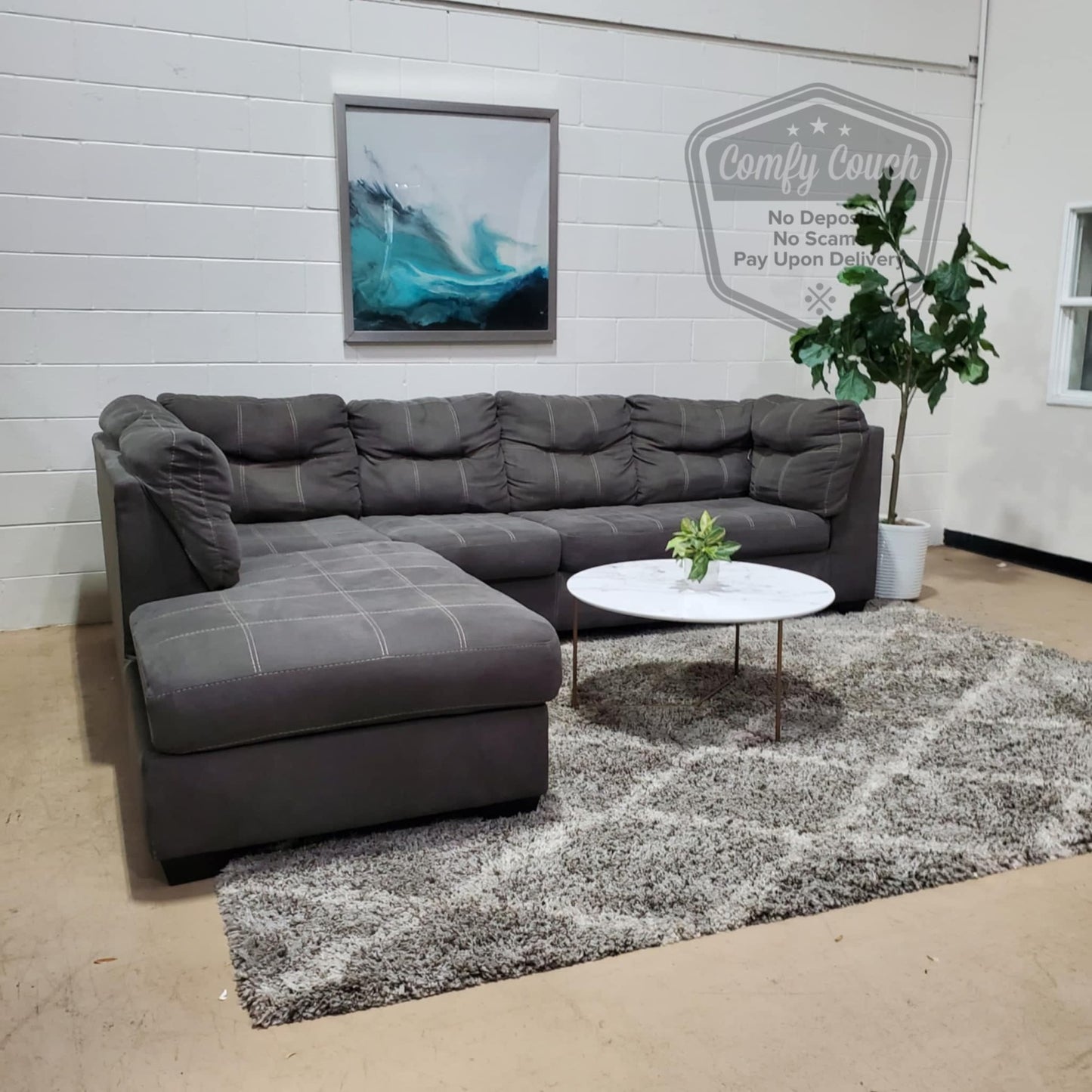 🛋️Left Ashley’s Pitkin Sectional Sofa (Delivery Available!! )