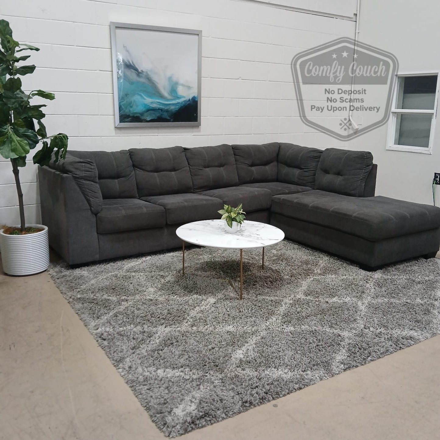 🛋️Right Ashley’s Pitkin Sectional Sofa (Delivery Available!! )