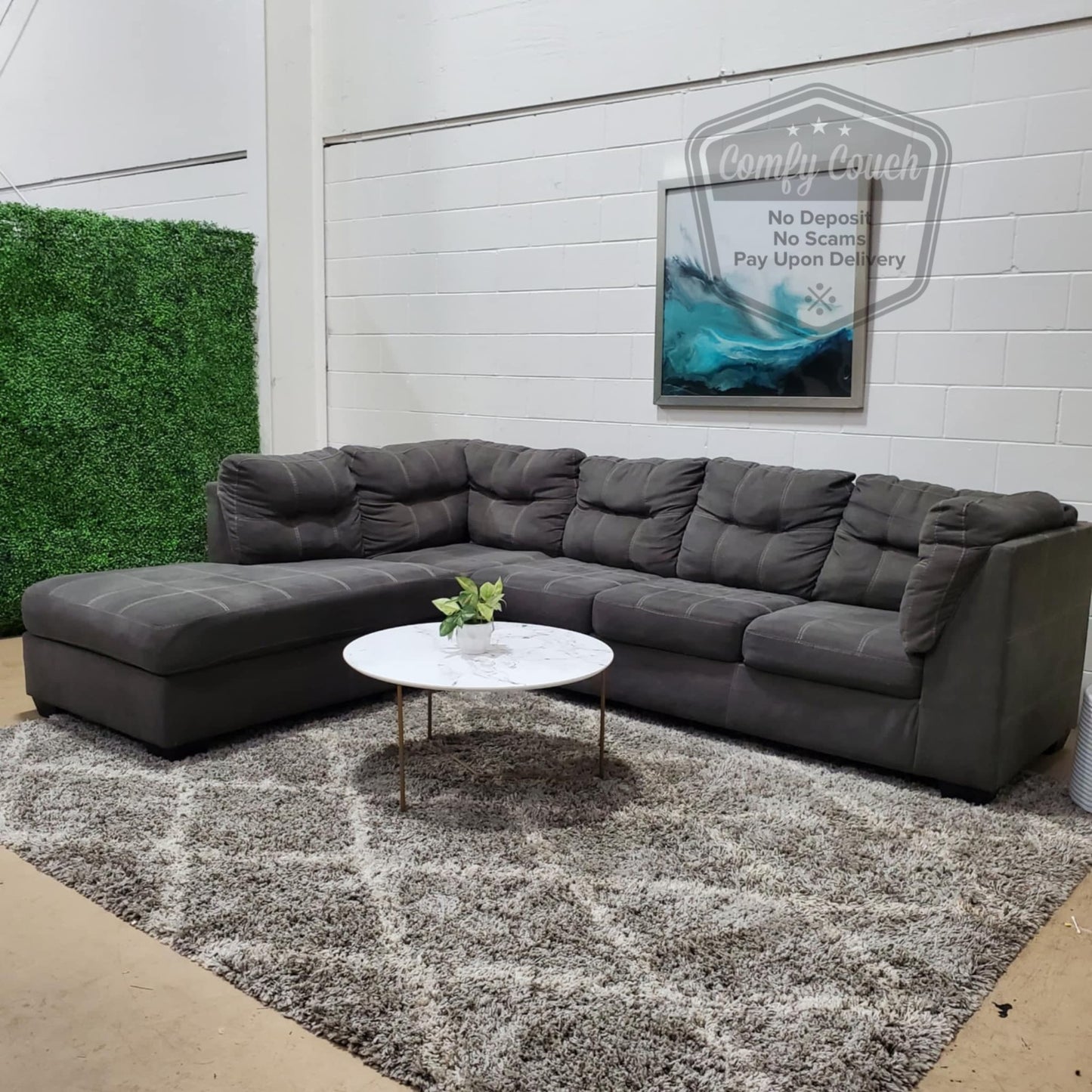 🛋️Left Ashley’s Pitkin Sectional Sofa (Delivery Available!! )
