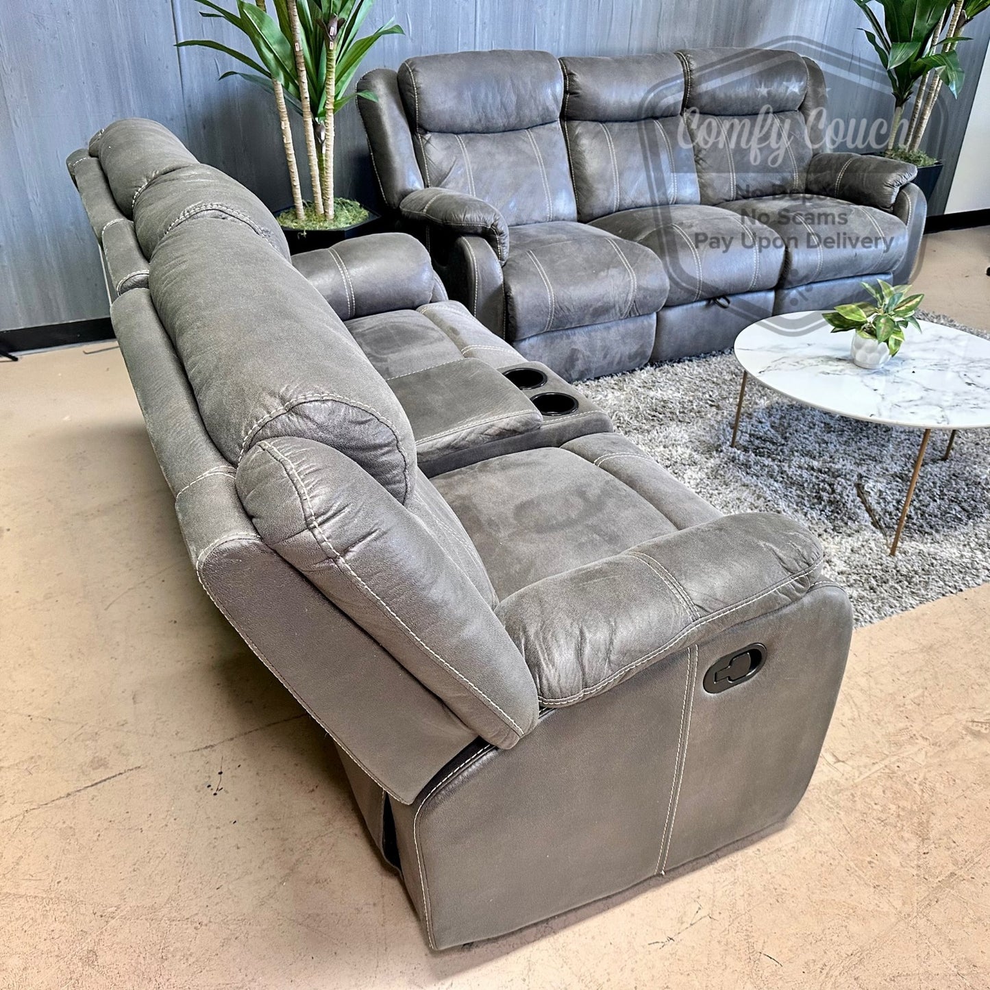 🛋️Gray Reclining Sofa & Loveseat Set (Delivery Available!! )