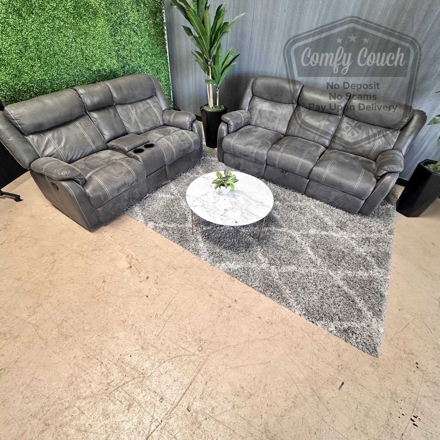 🛋️Gray Reclining Sofa & Loveseat Set (Delivery Available!! )