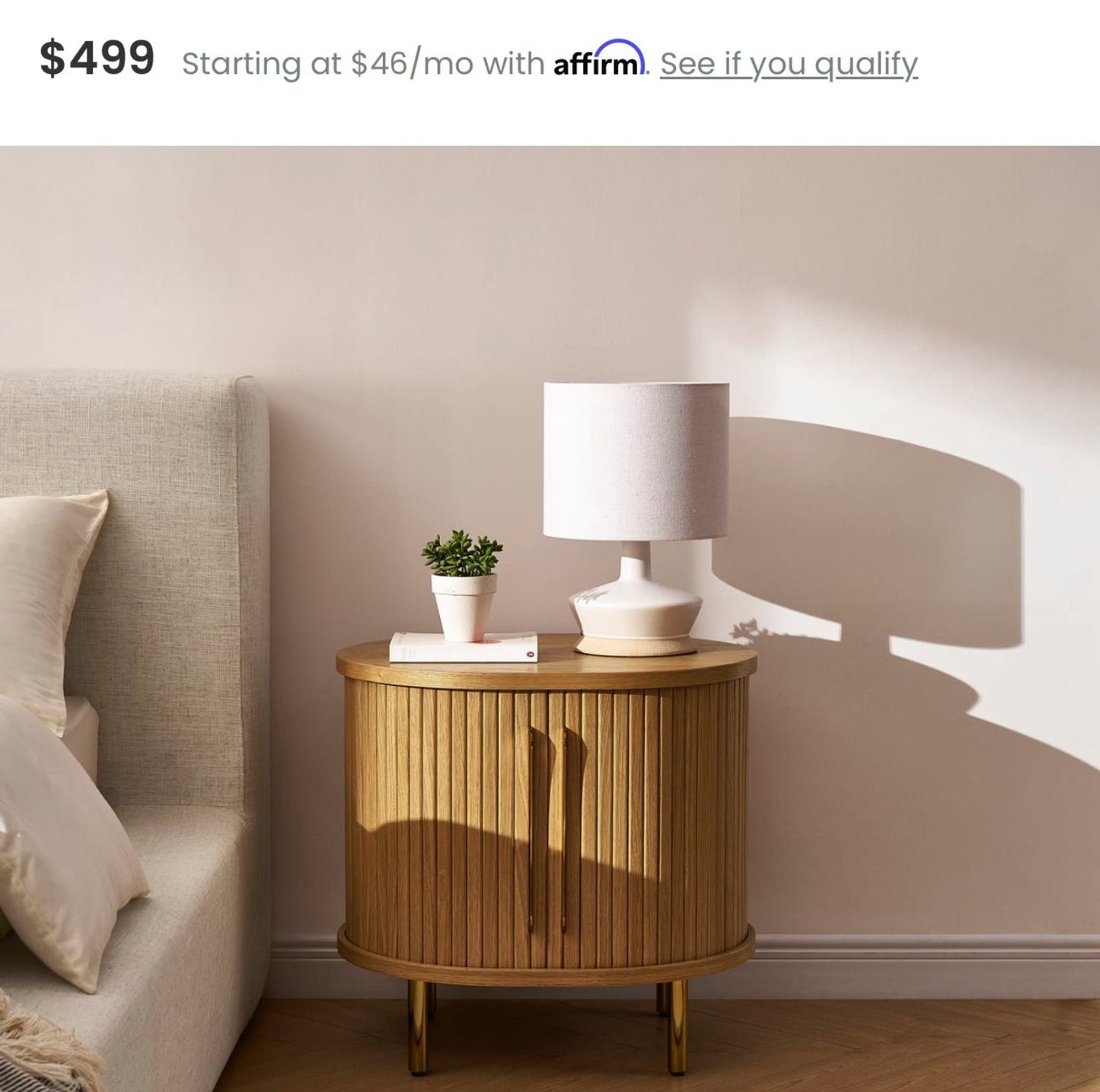 💎Castlery - Harper Curved TV Console & Side Table! (Delivery Available!! )