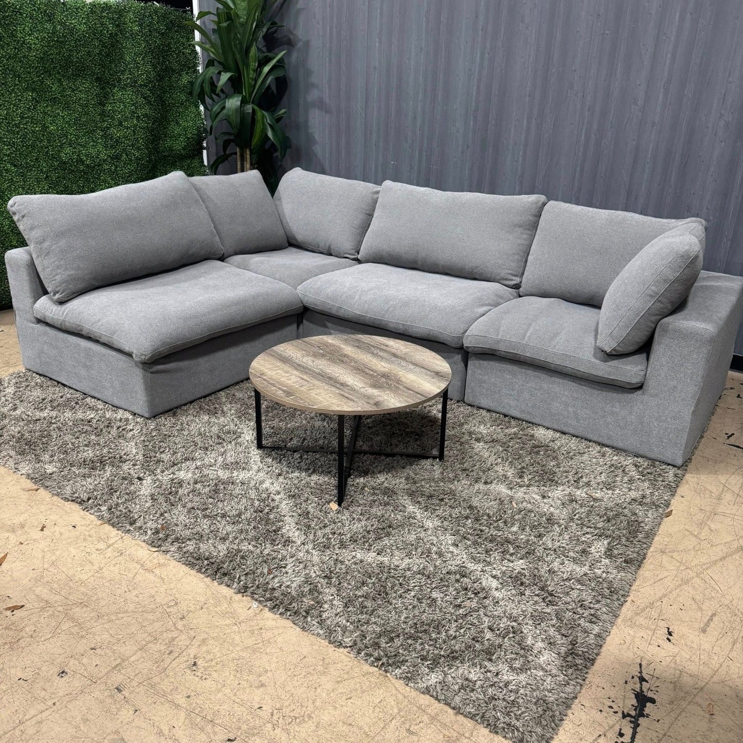 🛋️ Soft Gray Modular Sectional Sofa (Delivery Available!! )