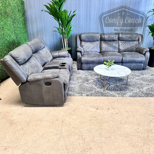 🛋️Gray Reclining Sofa & Loveseat Set (Delivery Available!! )
