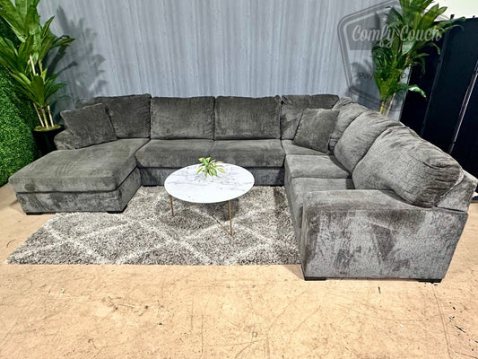 🛋️Charcoal Ushaped Sectional Sofa (Delivery Available!! )