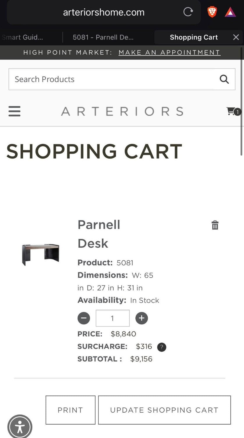 💎 Arterior Homes Parnell Office Desk (Delivery Available!! )