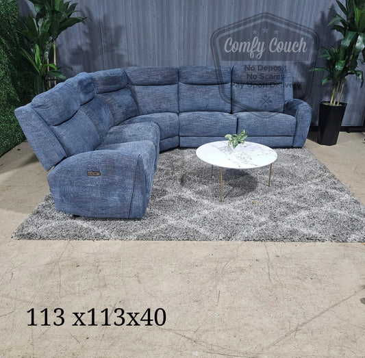 🛋️ Blue Reclining Sectional (Delivery Available!! )