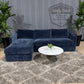 🛋️ Brand New Poly& Bark Blue Sectional (Delivery Available!! )