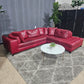🛋️ Red Natuzzi Italia Sectional Sofa (Delivery Available!! )