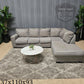🛋️ Gray Fabric Sectional Sofa (Delivery Available!! )