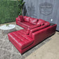 🛋️ Red Natuzzi Italia Sectional Sofa (Delivery Available!! )