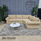 💎 Pottery Barn Tan Sectional Sofa  (Delivery Available!! )