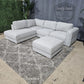 🛋️ Comfy Light Gray Sectional Sofa w/ottoman (Delivery Available!! )