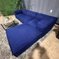 🛋️ Restoration Hardware Royal Blue Modular Sofa w/Ottoman (Delivery Available!! )