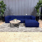 🛋️ Restoration Hardware Royal Blue Modular Sofa w/Ottoman (Delivery Available!! )