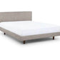 Queen Low Profile Upholstered Bed - Glaze Gray