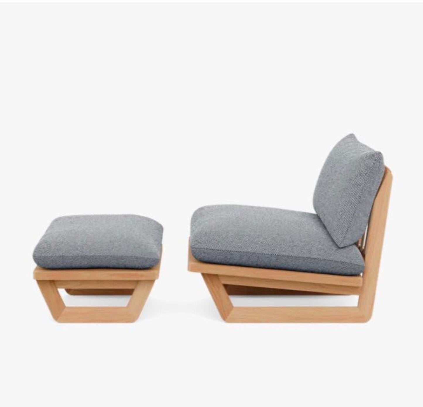 Dweller Outdoor Chair & Ottoman – Sunbrella Avery Indigo | Set of 2 | Brand New (Delivery Available!! )