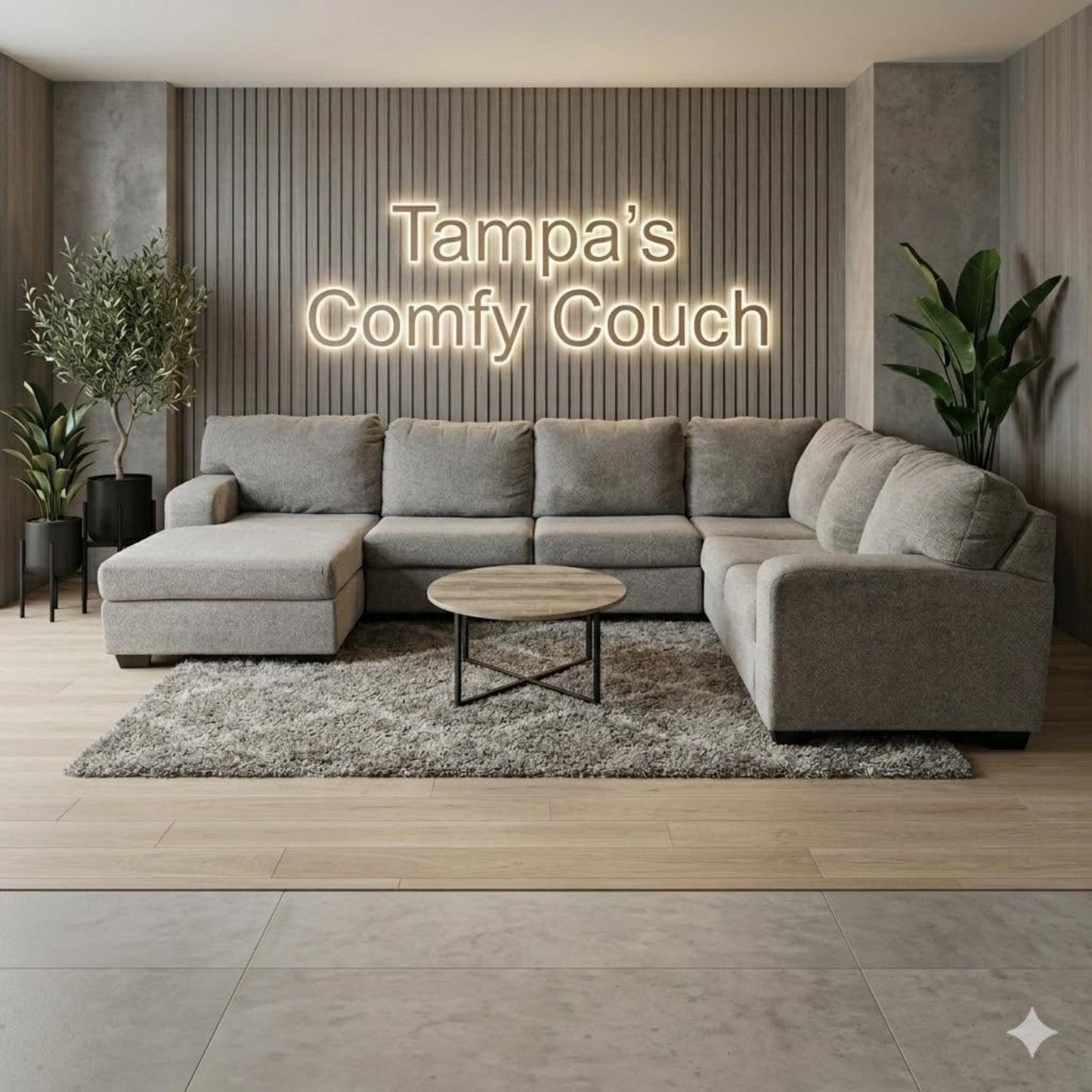 🛋️ Large Ushaped Sectional Sofa (Delivery Available!! )