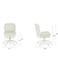 Rya Office Chair – Ivory Wool Bouclé | Brand New in Box