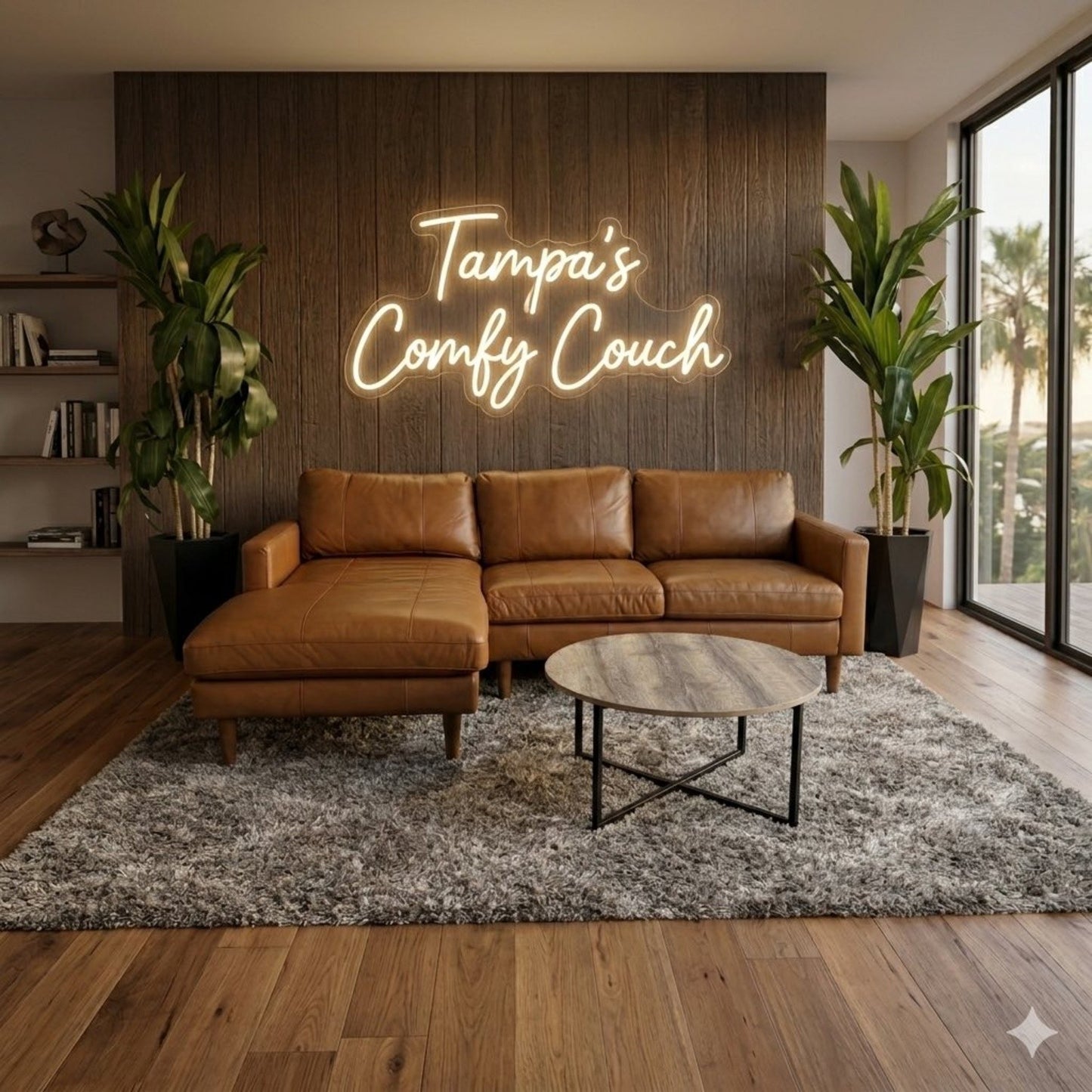 🛋️ Small Leather Sectional Sofa (Delivery Available!! )