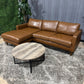 🛋️ Small Leather Sectional Sofa (Delivery Available!! )