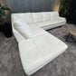 💎 White Italian Leather Sectional Sofa (Delivery Available!! )