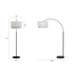 Zebu Large Linen Floor Lamp - Black (Delivery Available!! )