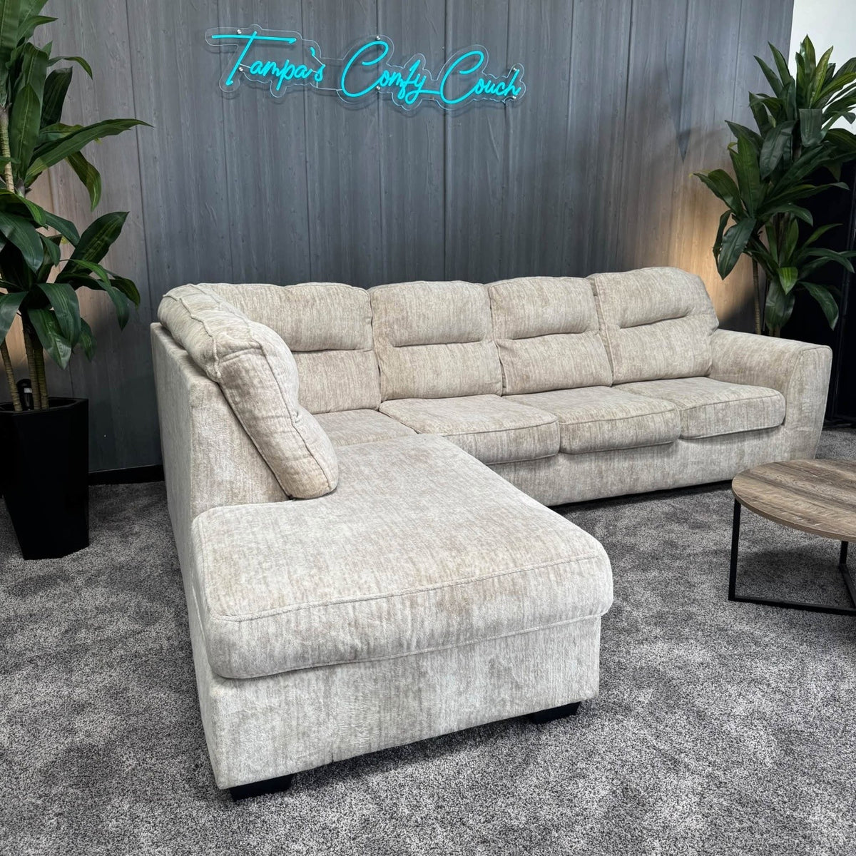 Ashley’s Fluffy Cream Sectional (Delivery Available!! )