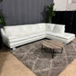 💎 White Natuzzi Leather Sectional Sofa (Delivery Available!! )