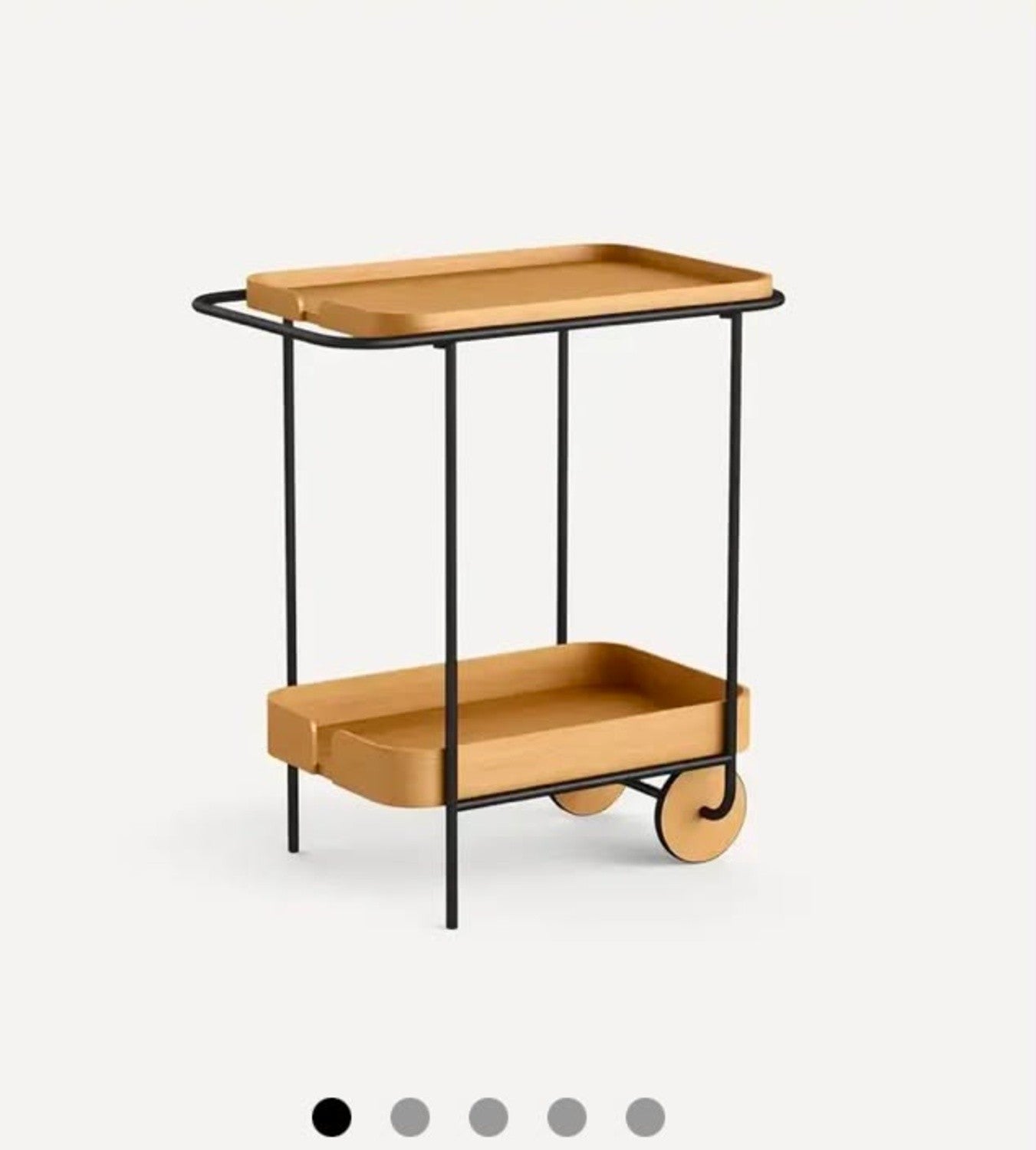Dram Bar Cart by Burrow – Oak | Brand New in Box