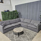 RH - Gray Restoration Hardware Linen Original Cloud Couch (5pc) | Classic Slope Arm (Delivery Available!! )
