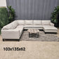 Light Gray Macys Ushaped Sectional (Delivery Available!! )