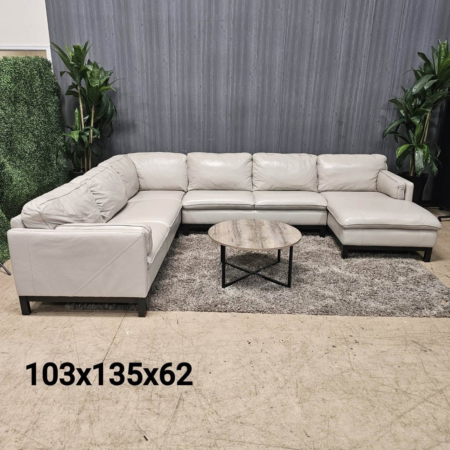 Light Gray Macys Ushaped Sectional (Delivery Available!! )