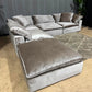RH- Gray Velvet Restoration Hardware Original Cloud Couch (5pc) | Luxe