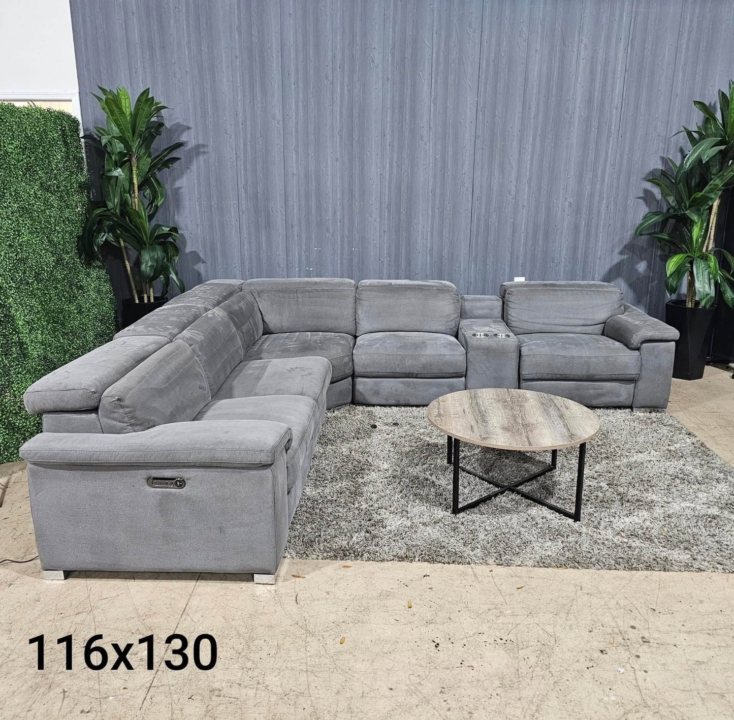 Gray Reclining Sectional Sofa (Delivery Available!! )