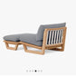 Dweller Outdoor Chair & Ottoman – Sunbrella Avery Indigo | Set of 2 | Brand New (Delivery Available!! )
