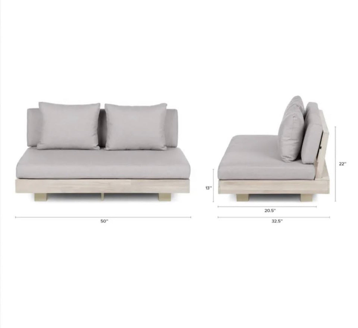 Article Lubek Outdoor Sectional Set + Loveseat | Beach Sand | Brand New in Box