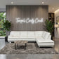 💎 White Natuzzi Leather Sectional Sofa (Delivery Available!! )