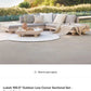 Article Lubek Outdoor Sectional Set + Loveseat | Beach Sand | Brand New in Box