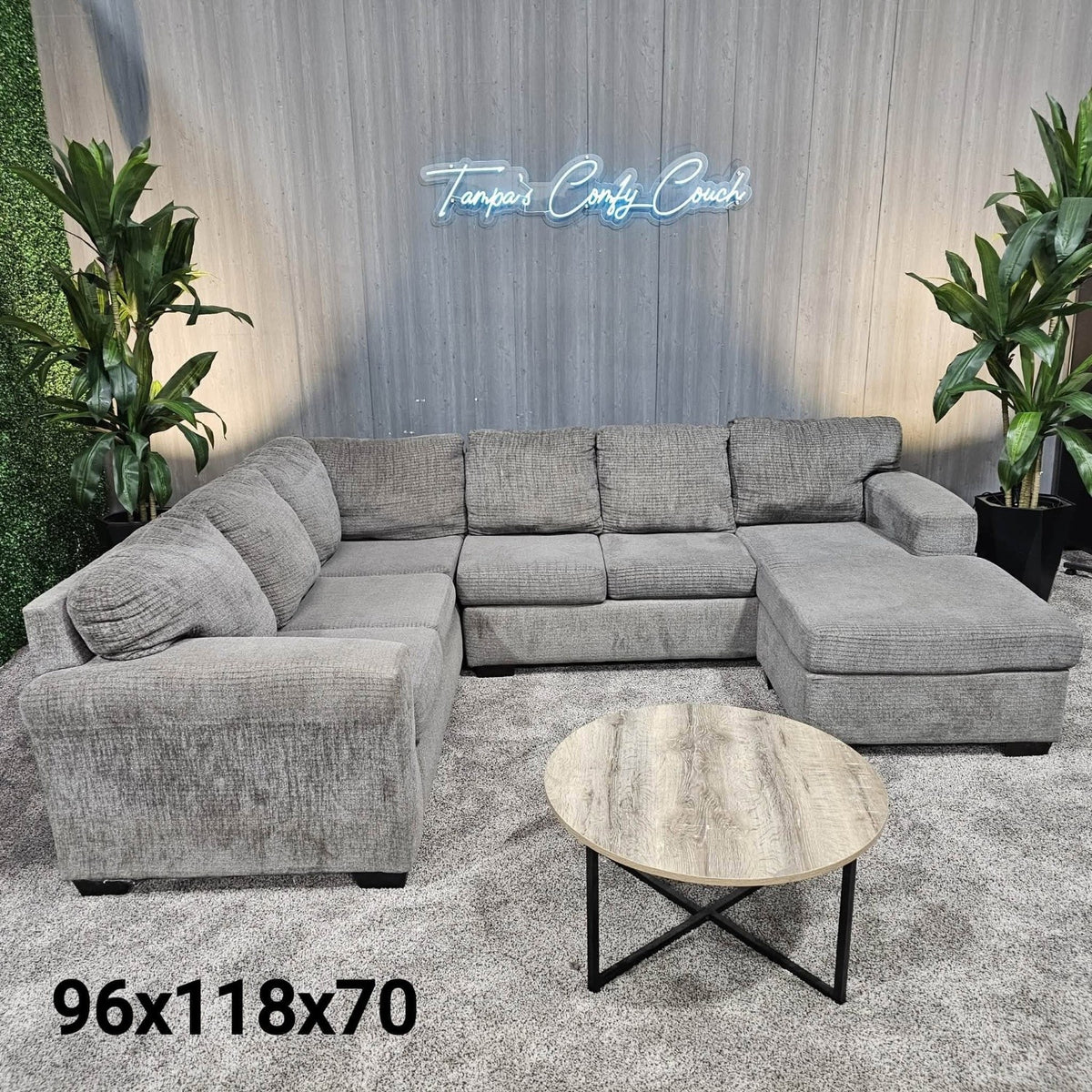 Large Ushaped Sectional, perfect size to fit most living rooms!