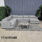 Oversized Haverty’s Ushaped Sectional Sofa (Delivery Available!! )