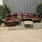 Leather Ushaped Reclining Sectional Sofa (Delivery Available!! )