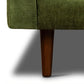 Poly & Bark Napa Velvet Sofa – Distressed Green | Brand New in Box