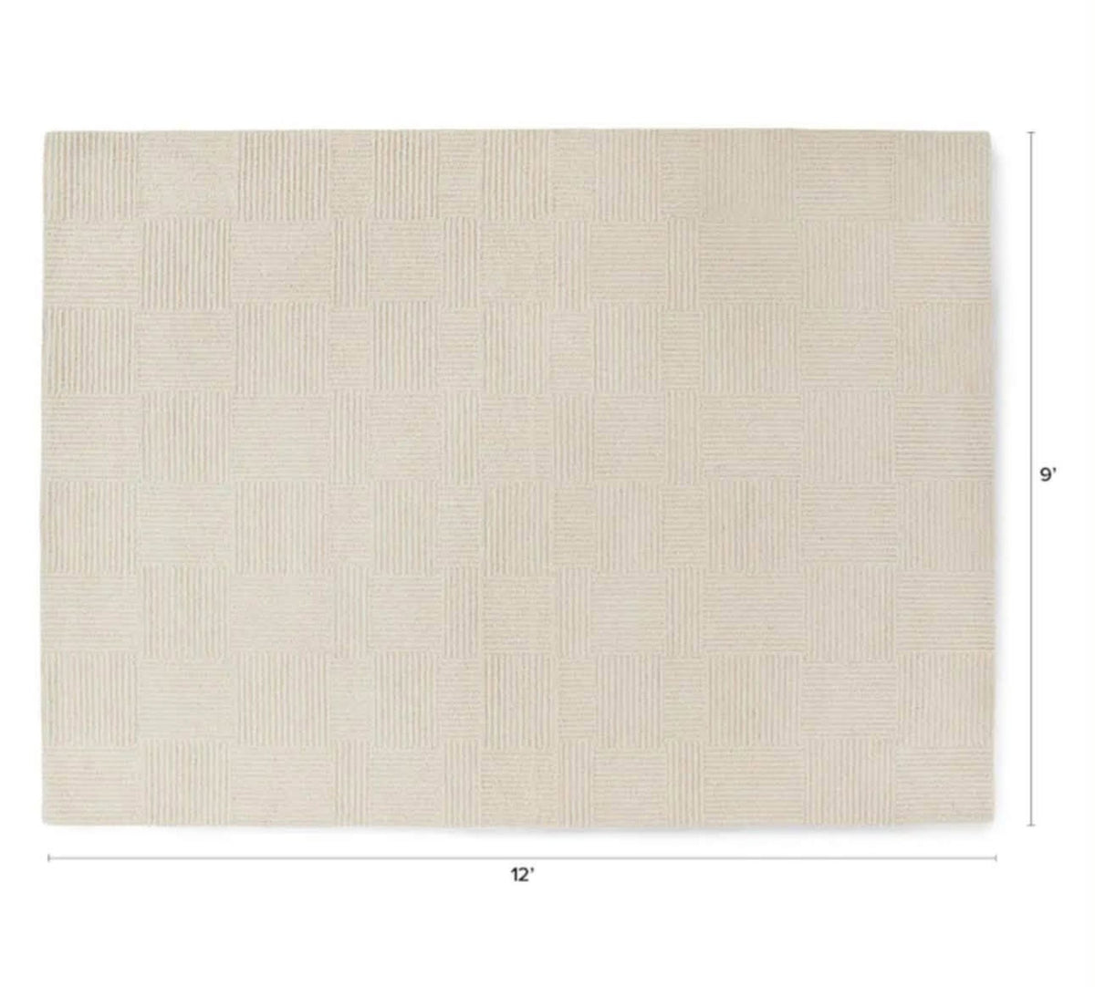 Article Clyde 9x12 Wool Rug | Textured Ivory | Brand New (Delivery Available!! )