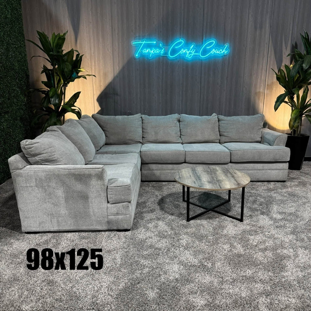 Comfy Large Gray Sectional (Delivery Available!! )