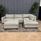 🛋️ Light Gray Sectional w Ottoman (Delivery Available!! )