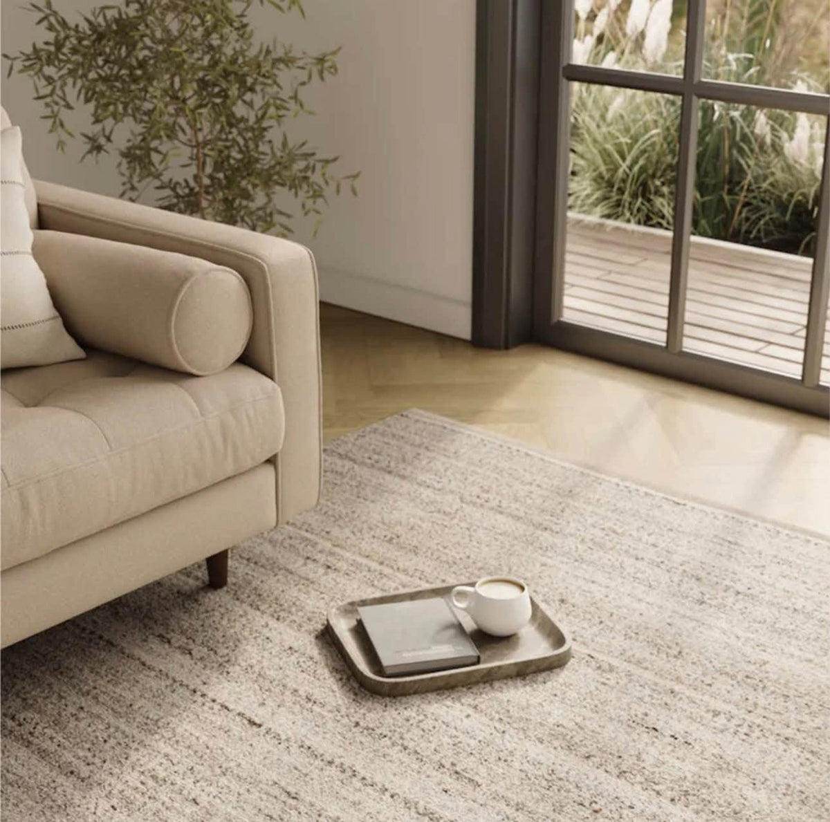 Article Hurley 9x12 Performance Rug | Gray Fleck | Brand New (Delivery Available!! )