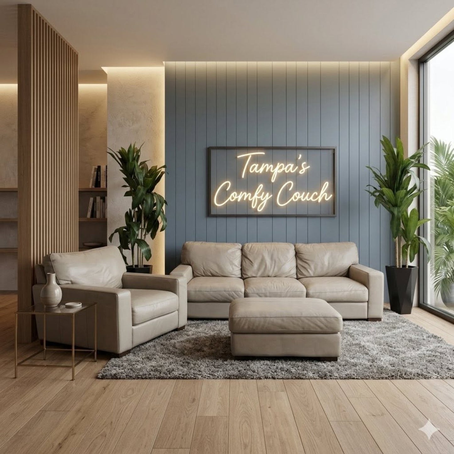 🛋️ Italian Leather Sofa & Chair Set w/Ottoman (Delivery Available!! )