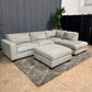 🛋️ Light Gray Sectional w Ottoman (Delivery Available!! )