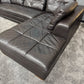 Brown Leather Sectional Sofa (Delivery Available!! )
